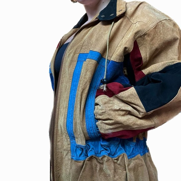 Vintage Don’t Stop Leather Jacket size L - Picture 5 of 6